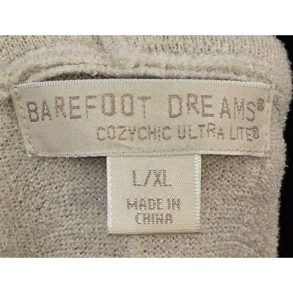 Barefoot Dreams Cozy Chic Ultra Lite Oatmeal Cardigan Size L/XL - Picture 8 of 8